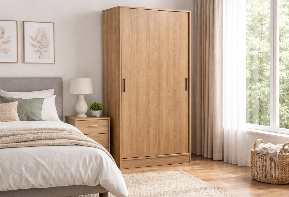 Η ντουλάπα τοποθετημένη σε ένα δωμάτιο